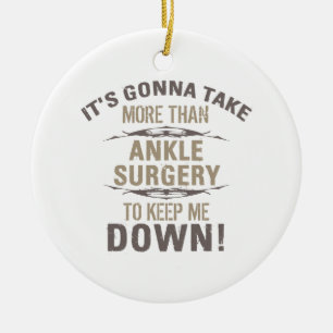 Décoration En Céramique Humour de chirurgie Ankle