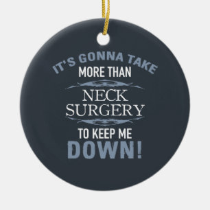 Décoration En Céramique Humour de chirurgie du cou