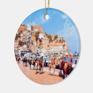 Décoration En Céramique HYDRA - mules au port