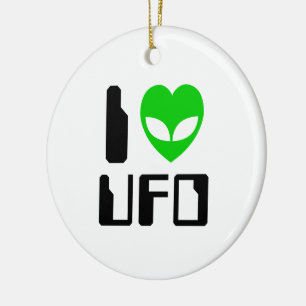Décoration En Céramique I Alien Heart UFO