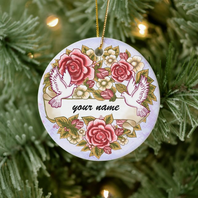 Décoration En Céramique I L'Ornement mariage Mer (Arbre)