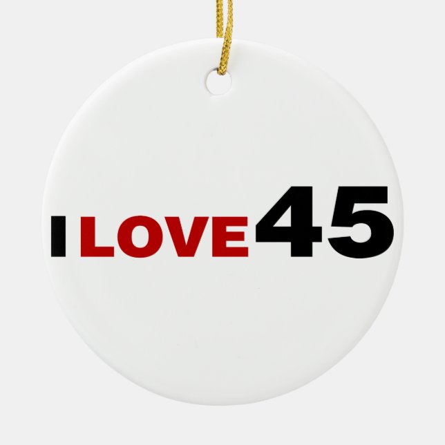 Décoration En Céramique I Love 45 (Devant)