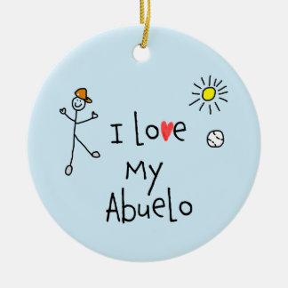 Décoration En Céramique I Love My Abuelo Photo
