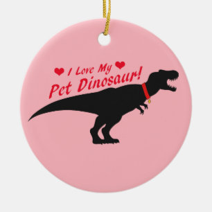 Décoration En Céramique I Love My Pet Dinosaur
