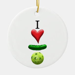 Décoration En Céramique I Love Pickleball