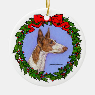 Décoration En Céramique Ibizan Hound Art par Glenda S. Harlan