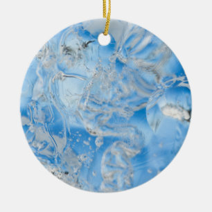 Décoration En Céramique Iceberg bleu frais