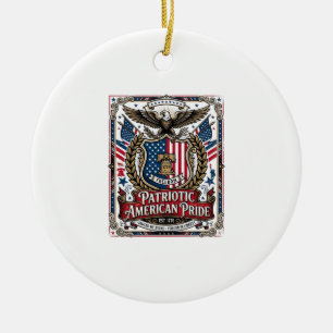 Décoration En Céramique Icônes et symboles de liberté du bouclier de la li
