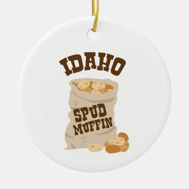 Décoration En Céramique Idaho Spud Muffin (Devant)