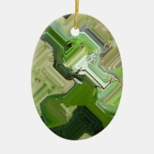Décoration En Céramique Iguane vert