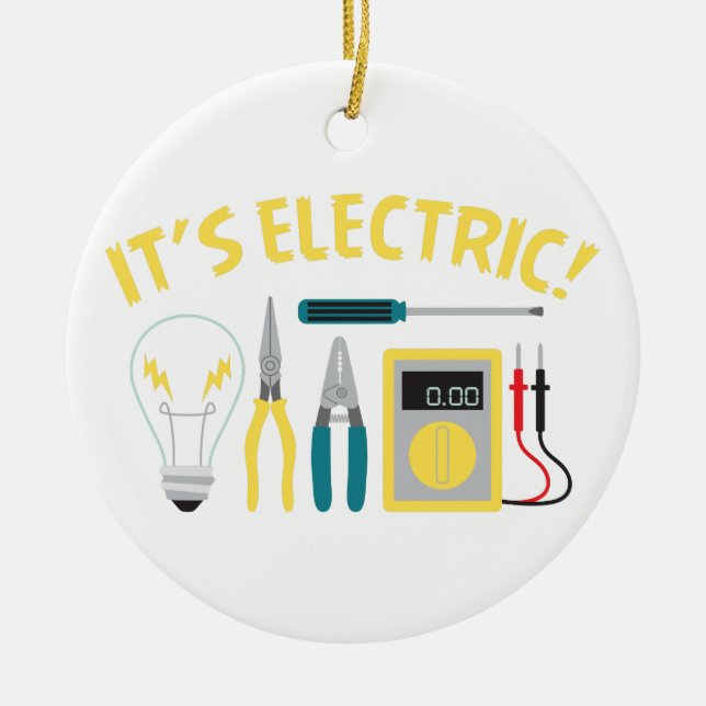Décoration En Céramique Il est électrique (Devant)
