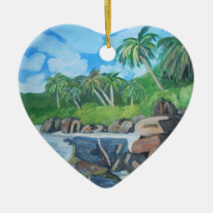 Décoration En Céramique Île d'ornement des Seychelles