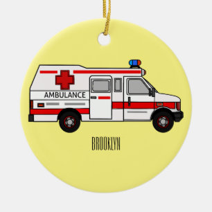 Décoration En Céramique Illustration d'ambulance
