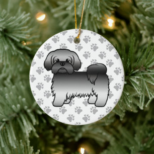 Décoration En Céramique Illustration de chien de dessin animé mignon Shih 