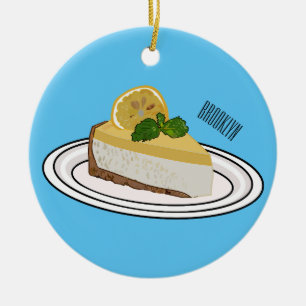Décoration En Céramique Illustration de citron cheesecake