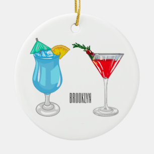 Décoration En Céramique Illustration de cocktail