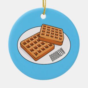 Décoration En Céramique Illustration de gaufre