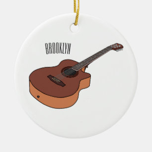Décoration En Céramique Illustration de guitare acoustique