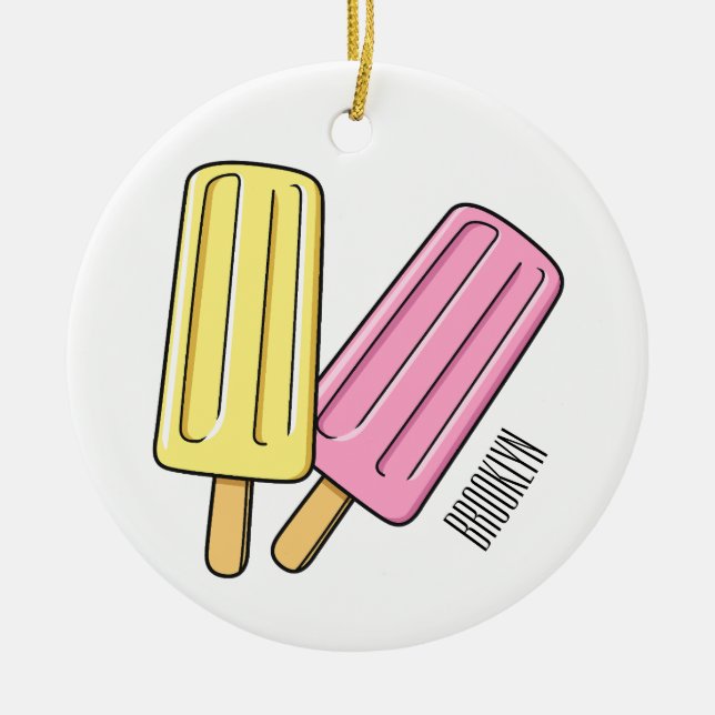 Décoration En Céramique Illustration de Ice pop (Devant)