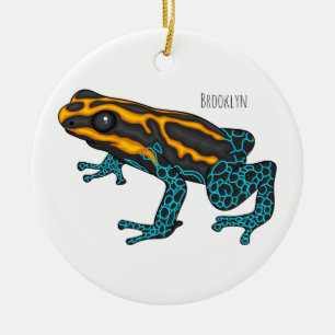 Décoration En Céramique Illustration de la grenouille à fléchettes de pois