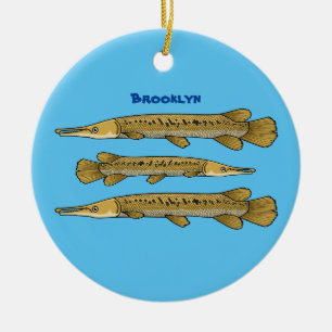 Décoration En Céramique Illustration de l'alligator garfish