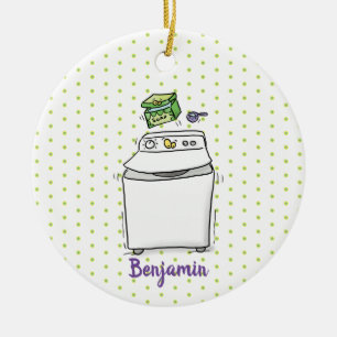 Décoration En Céramique Illustration de lave-linge mignonne