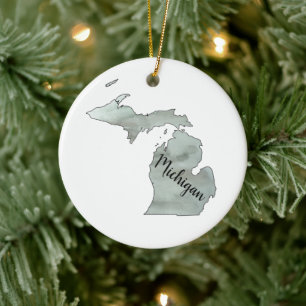 Décoration En Céramique Illustration de l'État du Michigan