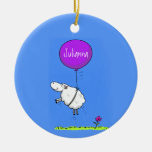 Décoration En Céramique Illustration de l'humour en ballons de mouton mign