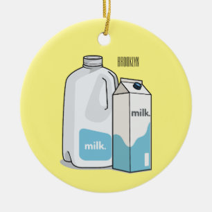 Décoration En Céramique Illustration du lait