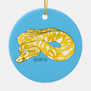 Décoration En Céramique Illustration du serpent python birman