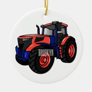 Décoration En Céramique Illustration du tracteur