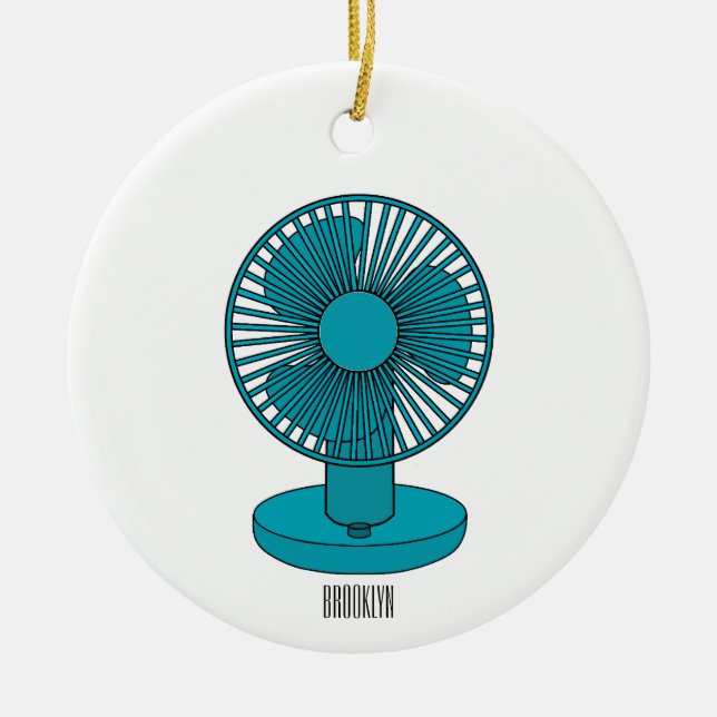 Décoration En Céramique Illustration du ventilateur (Devant)