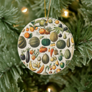 Décoration En Céramique Illustration scientifique végétale des fruits