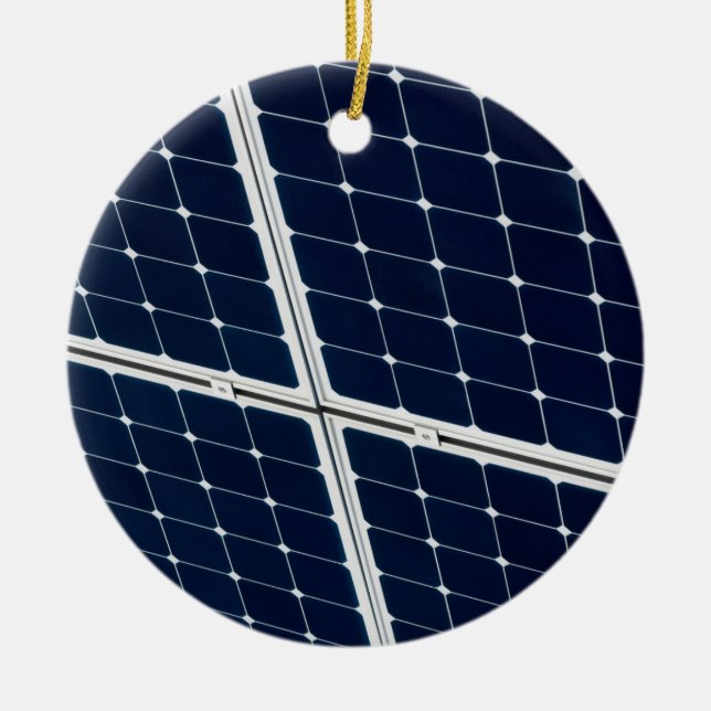 Décoration En Céramique Image amusante d'un panneau solaire (Devant)