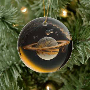 Décoration En Céramique Imaginaire Planète Ornament