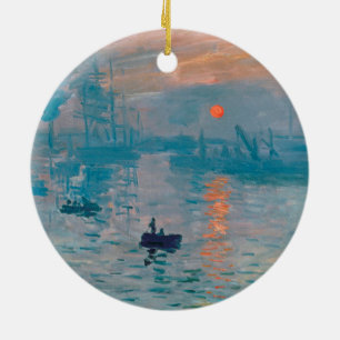 Décoration En Céramique Impression Soleil levant Claude Monet 