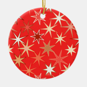 Décoration En Céramique Impression Starburst moderne, Mandarin profond Ora