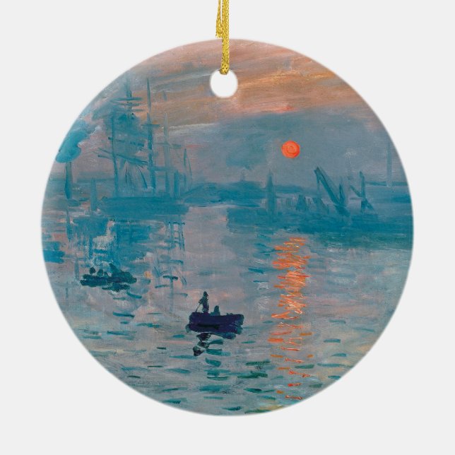 Décoration En Céramique Impression Sunrise Claude Monet (Dos)