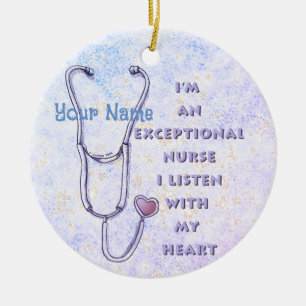 Décoration En Céramique Infirmière cardiaque exceptionnelle