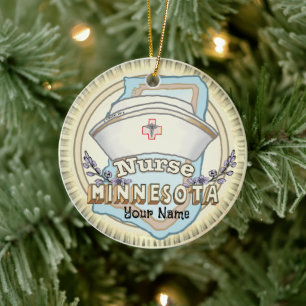 Décoration En Céramique Infirmière du Minnesota