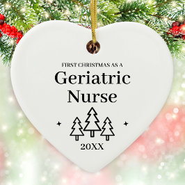 Décoration En Céramique Infirmière gériatrique Nouveau travail Noël