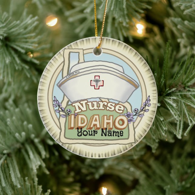 Décoration En Céramique Infirmière Idaho (Arbre)