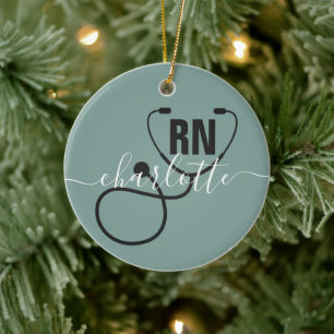 Décoration En Céramique Infirmière inscrite à la RN personnalisée