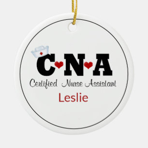 Décoration En Céramique Infirmière personnalisée CNA