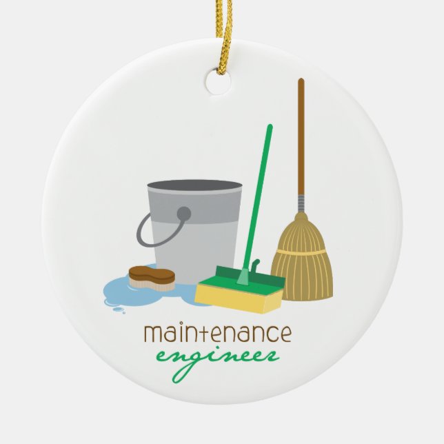 Décoration En Céramique Ingénieur de maintenance (Devant)