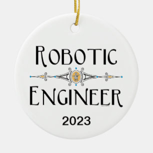 Décoration En Céramique Ingénieur roboticien Ligne décorative