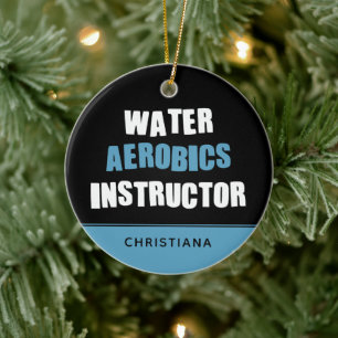 Décoration En Céramique Instructeur d'aérobic sur l'eau personnalisé