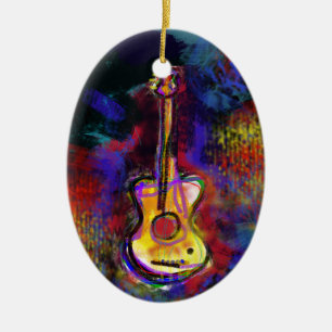 Décoration En Céramique instrument de guitare