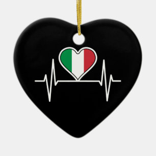 Décoration En Céramique Italie - Bouton de coeur