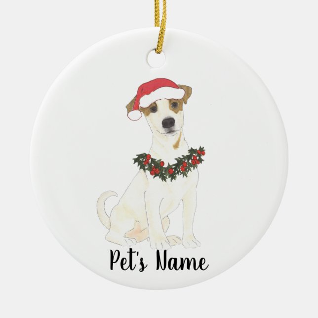 Décoration En Céramique Jack Russell Terrier personnalisé (Devant)